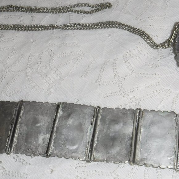 Agate Stones in a Vintage Necklace and Pendent on a silver tone setting - Picture 16 of 16